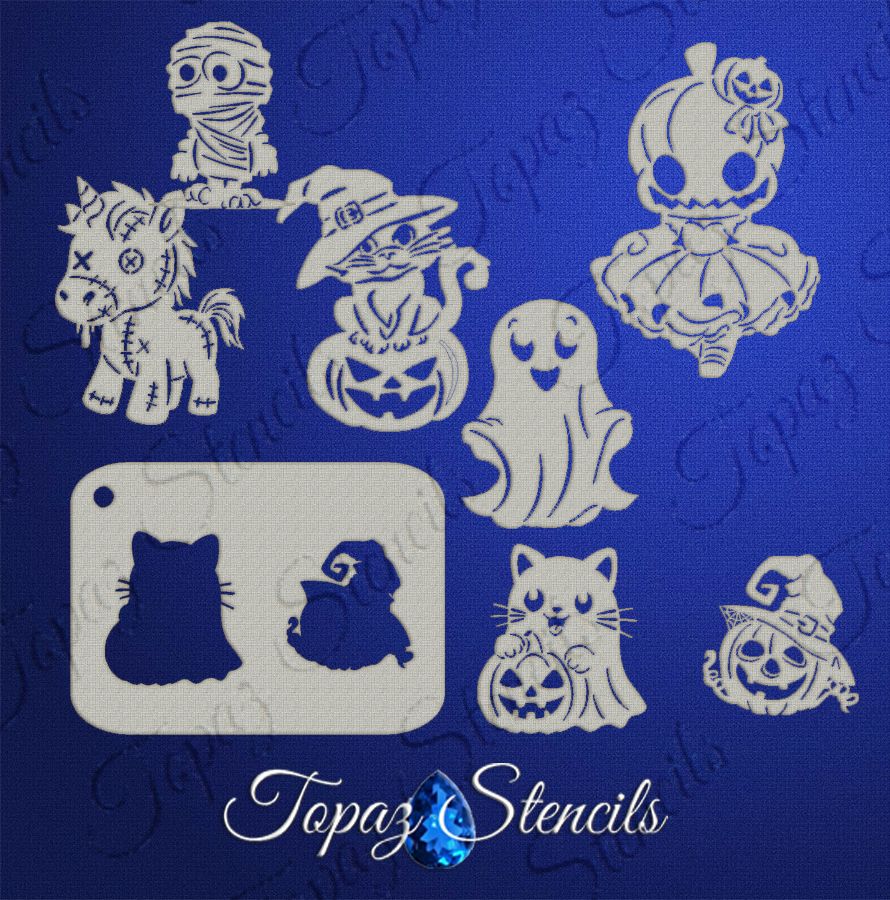 B&T Halloween Cuties stencil