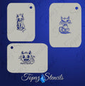 B&T Scary Cats stencil