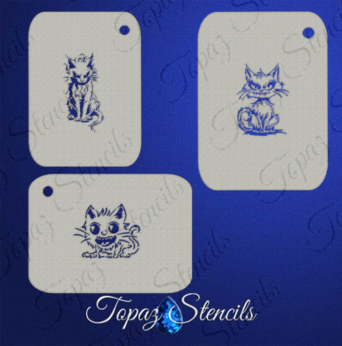 B&T Scary Cats stencil