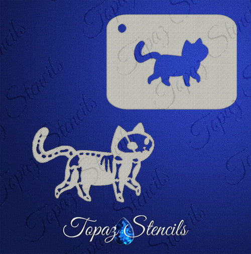 B&T Skeleton Kitty stencil