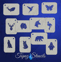 B&T Polygonal Animals stencil