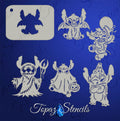 B&T Halloween Stitch Costumes stencil