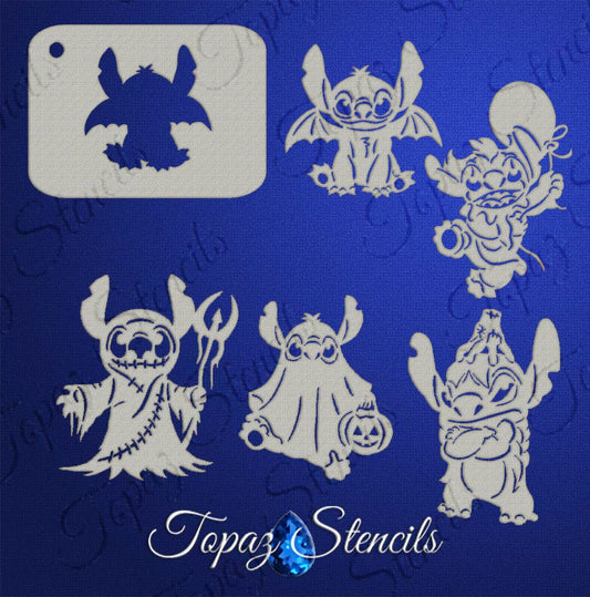 B&T Halloween Stitch Costumes stencil