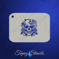 B&T Roses Skull stencil