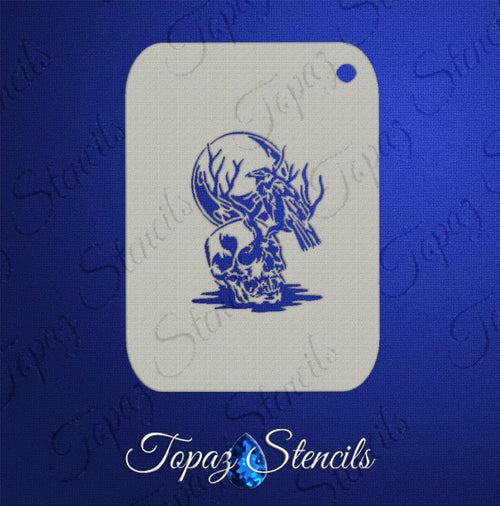 B&T Raven Skull stencil