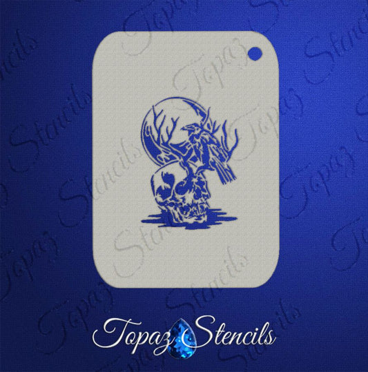 B&T Raven Skull stencil
