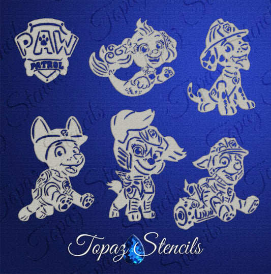 B&T Paw Patrol Collection 1 stencil
