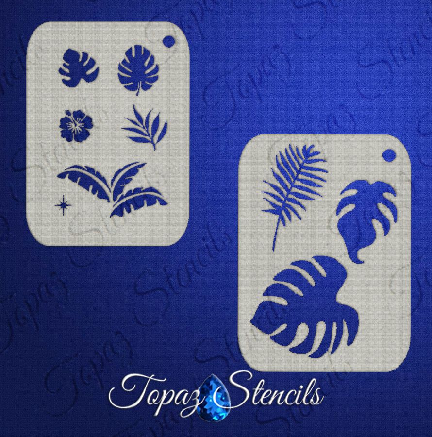 B&T Tropical Leaves Collection stencil
