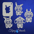 B&T Labubu Collection stencil