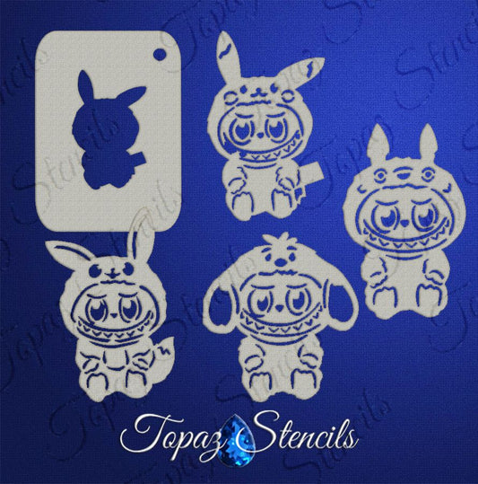 B&T Labubu Collection stencil