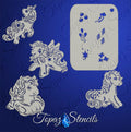B&T Little Pony Set stencil