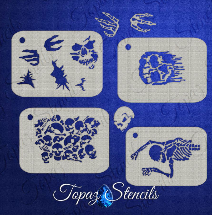 B&T So Many Bones Set stencil
