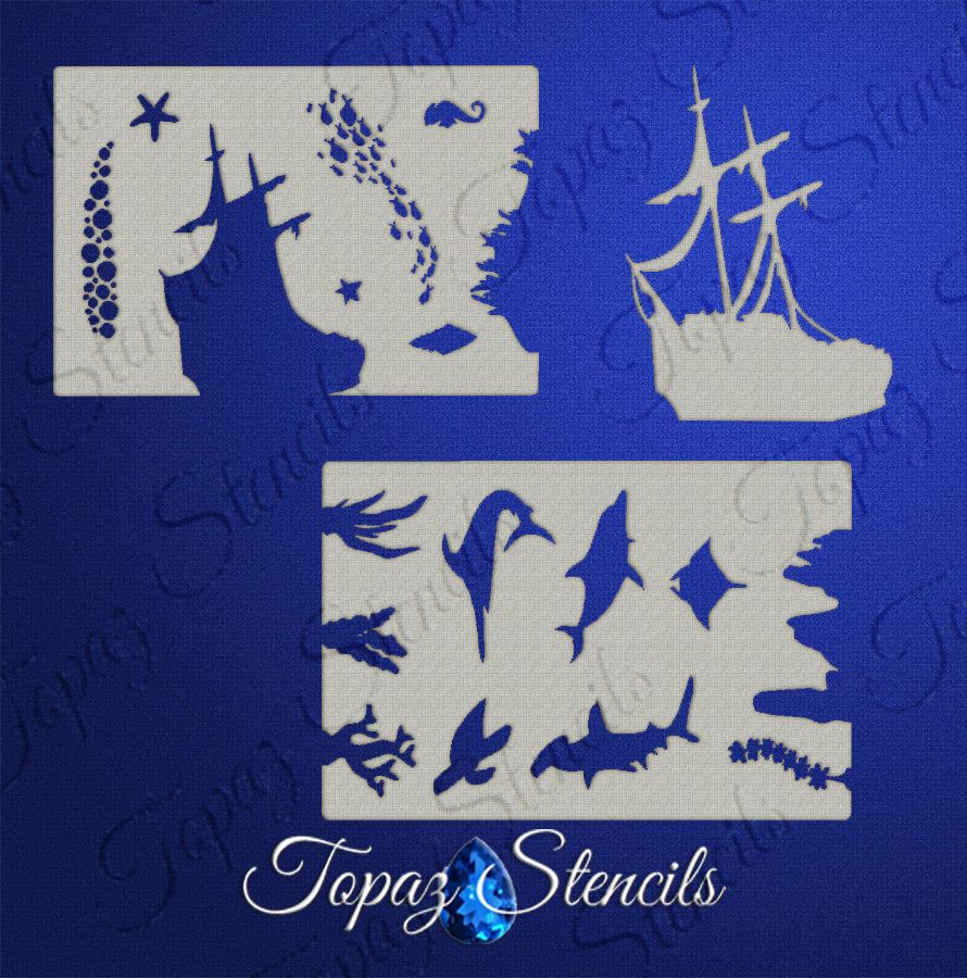 B&T Ocean Theme stencil