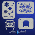 B&T Hippie Theme stencil
