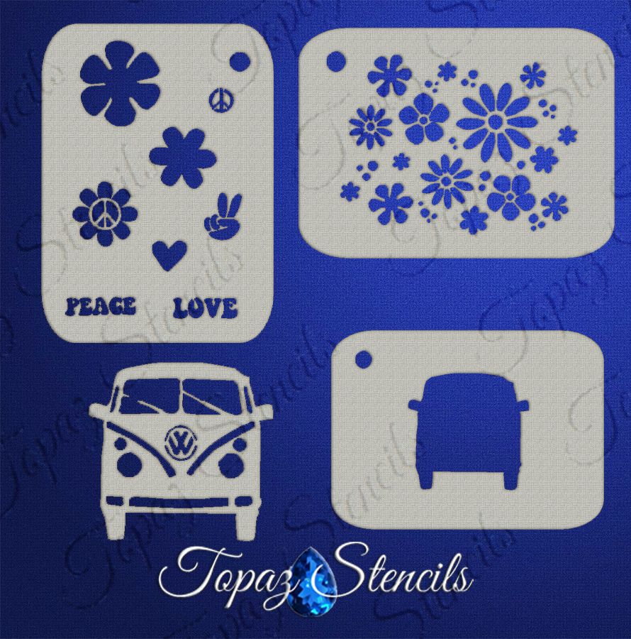 B&T Hippie Theme stencil