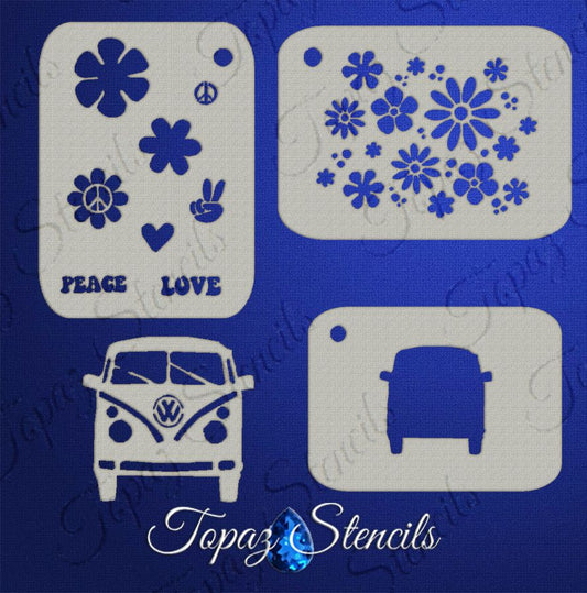 B&T Hippie Theme stencil