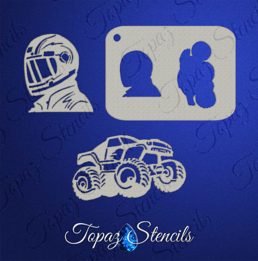 B&T Monster Truck and Driver stencil