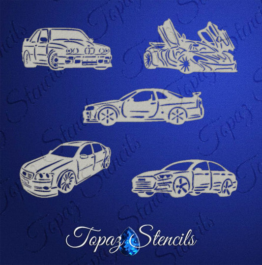 B&T Sports Cars Collection stencil