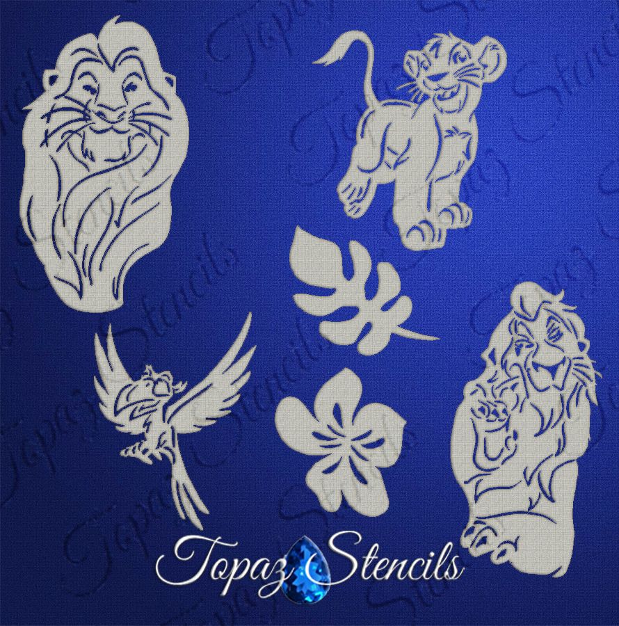 B&T Lion King Sleeve stencil