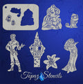 B&T Rapunzel Sleeve stencil