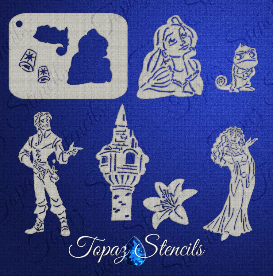 B&T Rapunzel Sleeve stencil