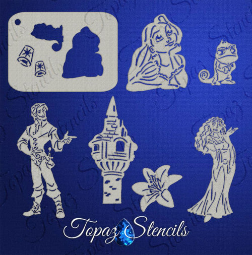 B&T Rapunzel Sleeve stencil