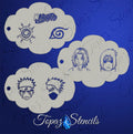 Naruto Anime Set stencil