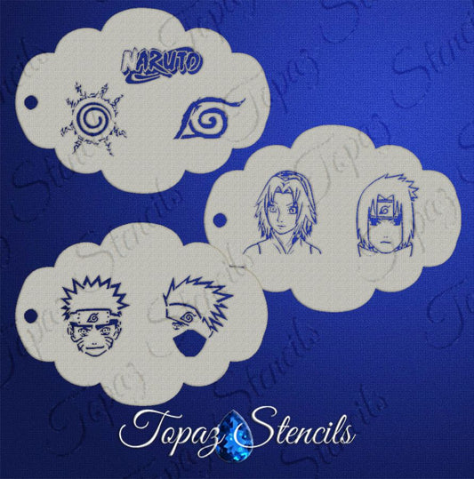 Naruto Anime Set stencil