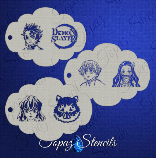 Demon Slayer Anime Set stencil