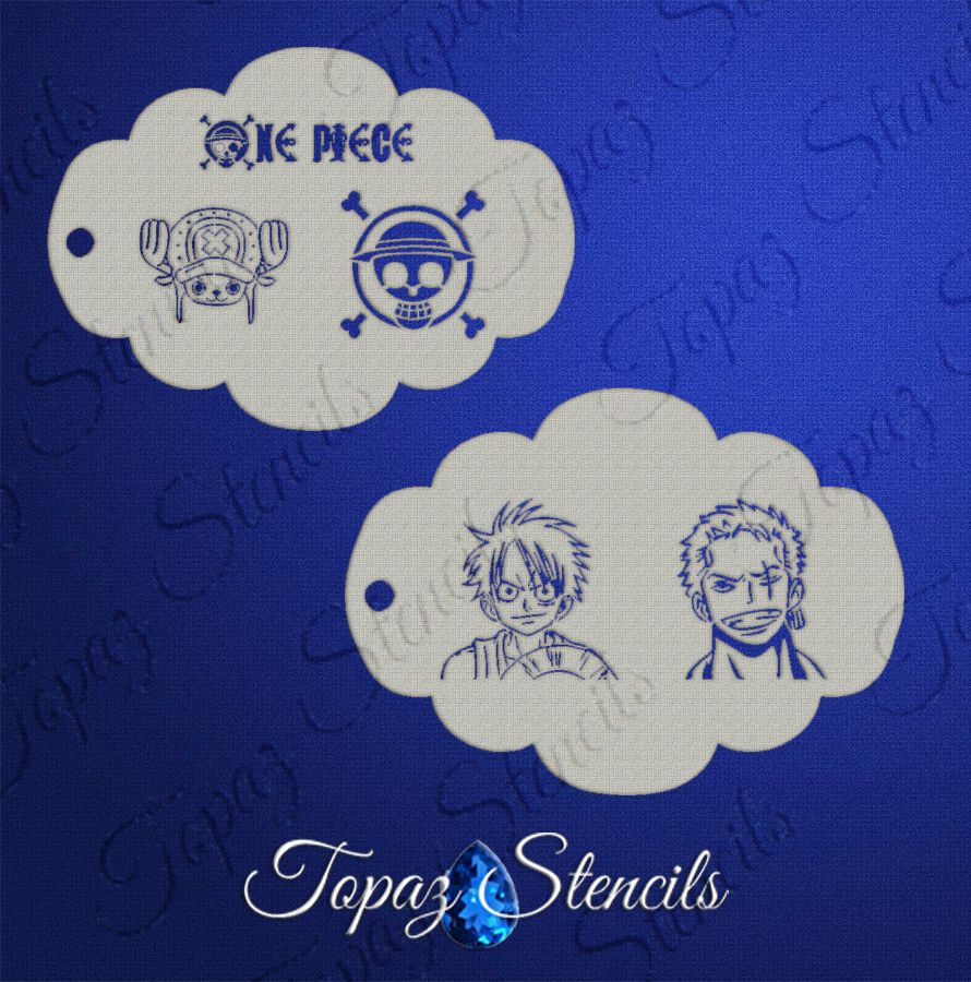 One Piece Anime Set stencil