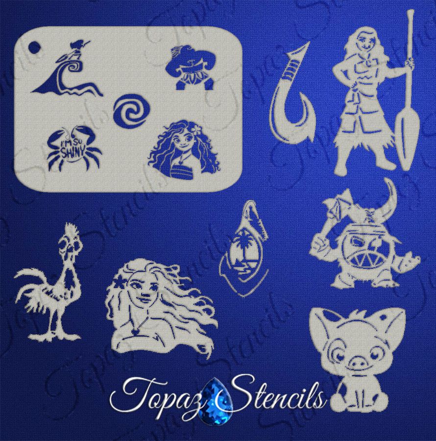 B&T Moana Sleeve stencil