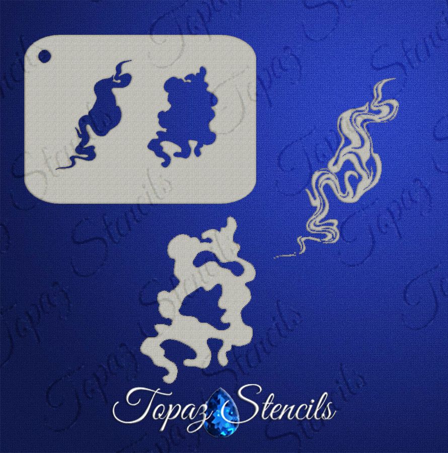 B&T Wispy and Watery Textures stencil