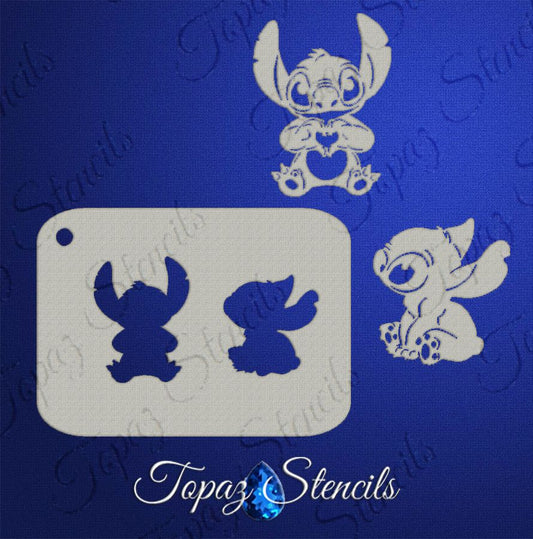 B&T Stitch Love stencil