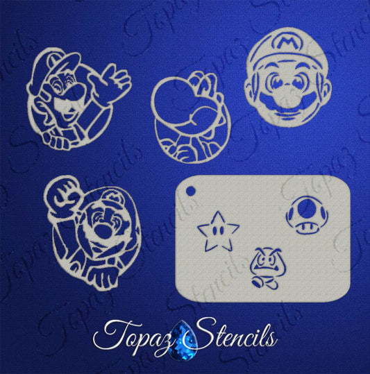 B&T Mario and Luigi stencil