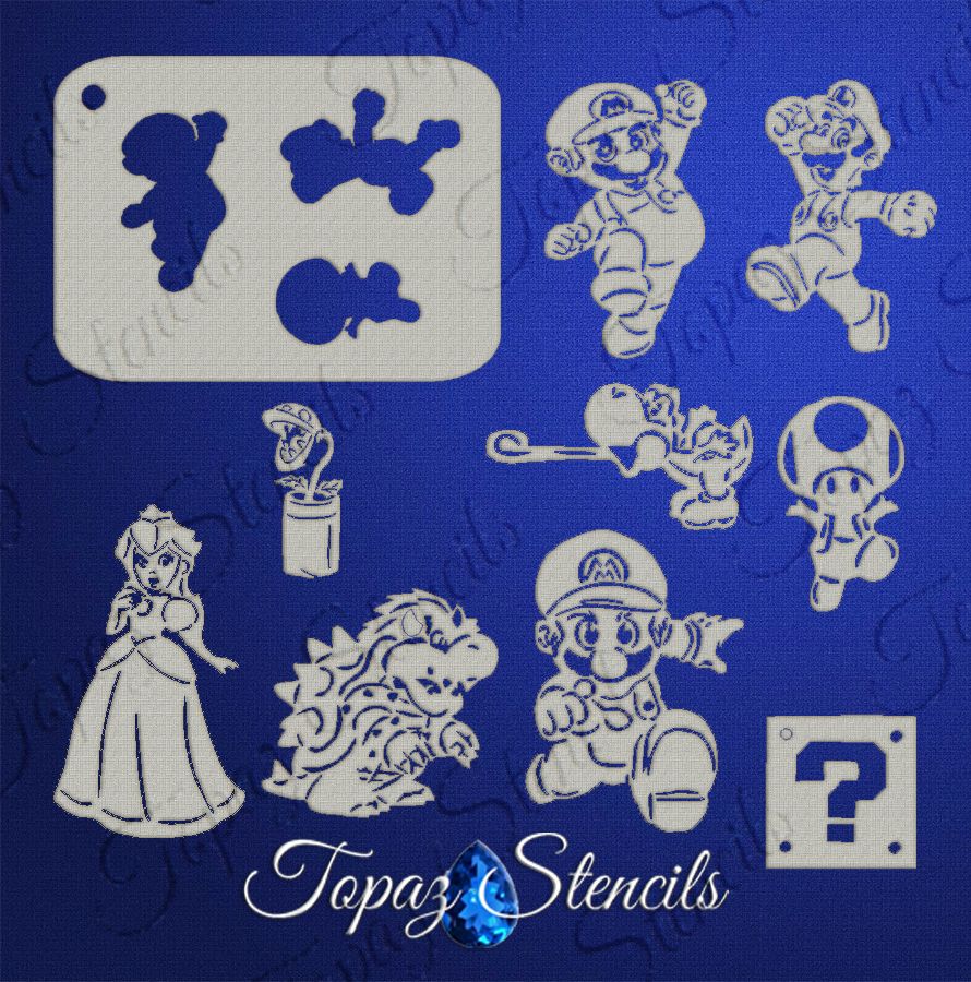 B&T Mario Bros Sleeve stencil