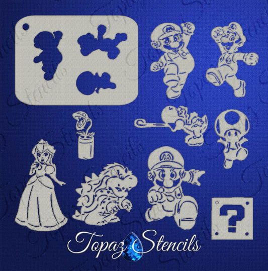 B&T Mario Bros Sleeve stencil