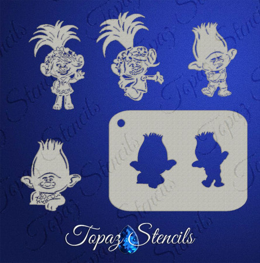 B&T Trolls Set stencil