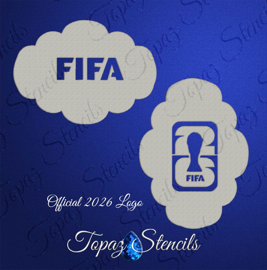 FIFA 2026 World Cup Team LOGOS stencil