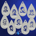 World Cup Soccer Players stencil