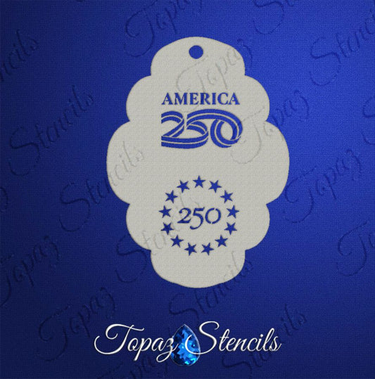 America 250 stencil
