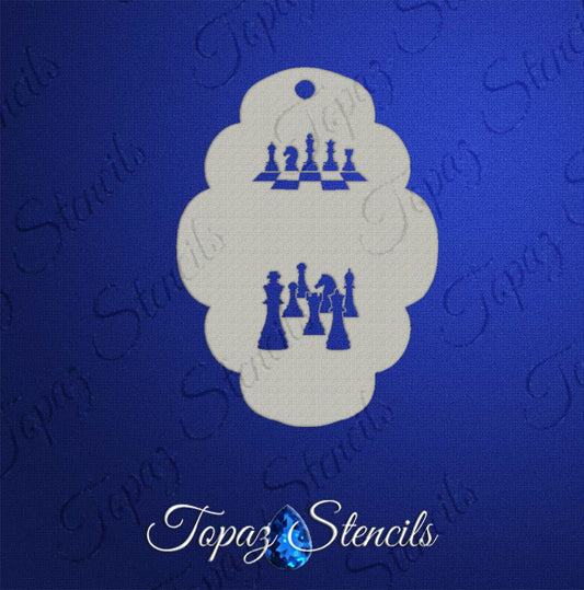 Chess Sets stencil