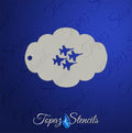Blue Angels Diamond Formation stencil