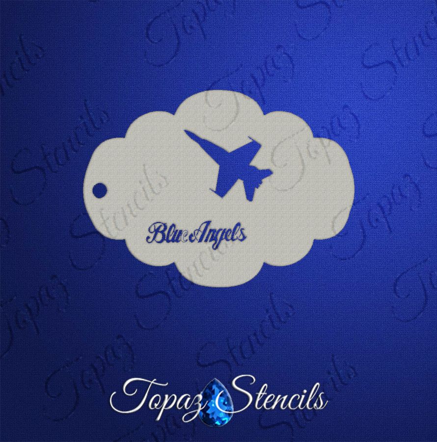 Blue Angels stencil