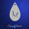 Midnight Drape stencil