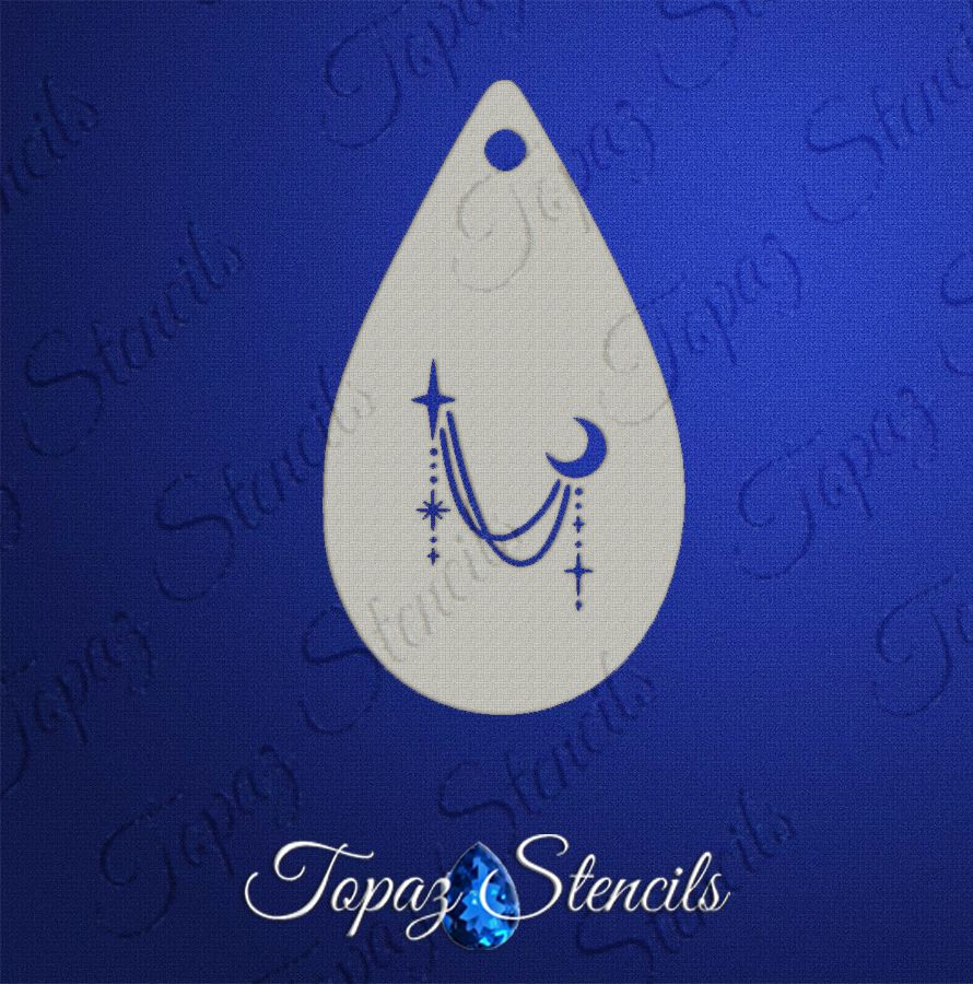Midnight Drape stencil