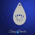 Moon Phase Drape stencil