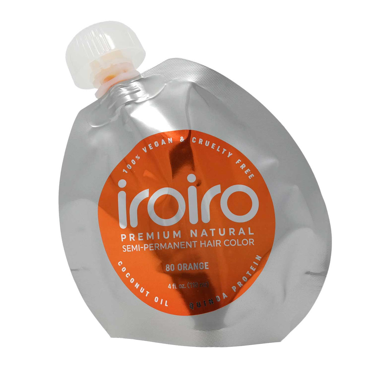 IroIro Premium Semi-Permanent Hair Color 4oz - 80 Orange
