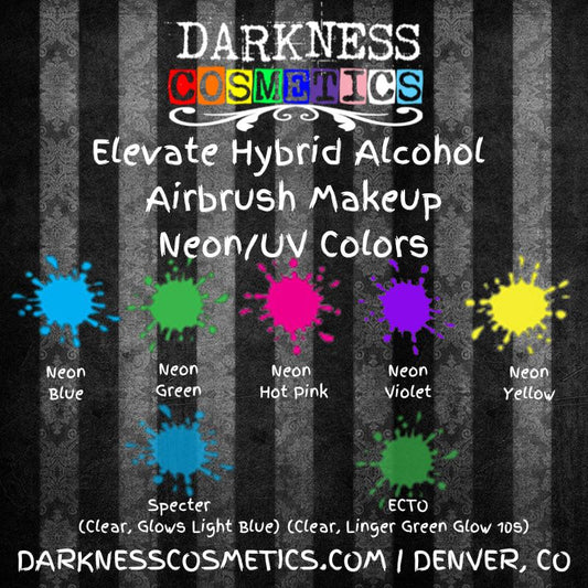Elevate Hybrid Alcohol Airbrush Makeup - Neon/UV Colors