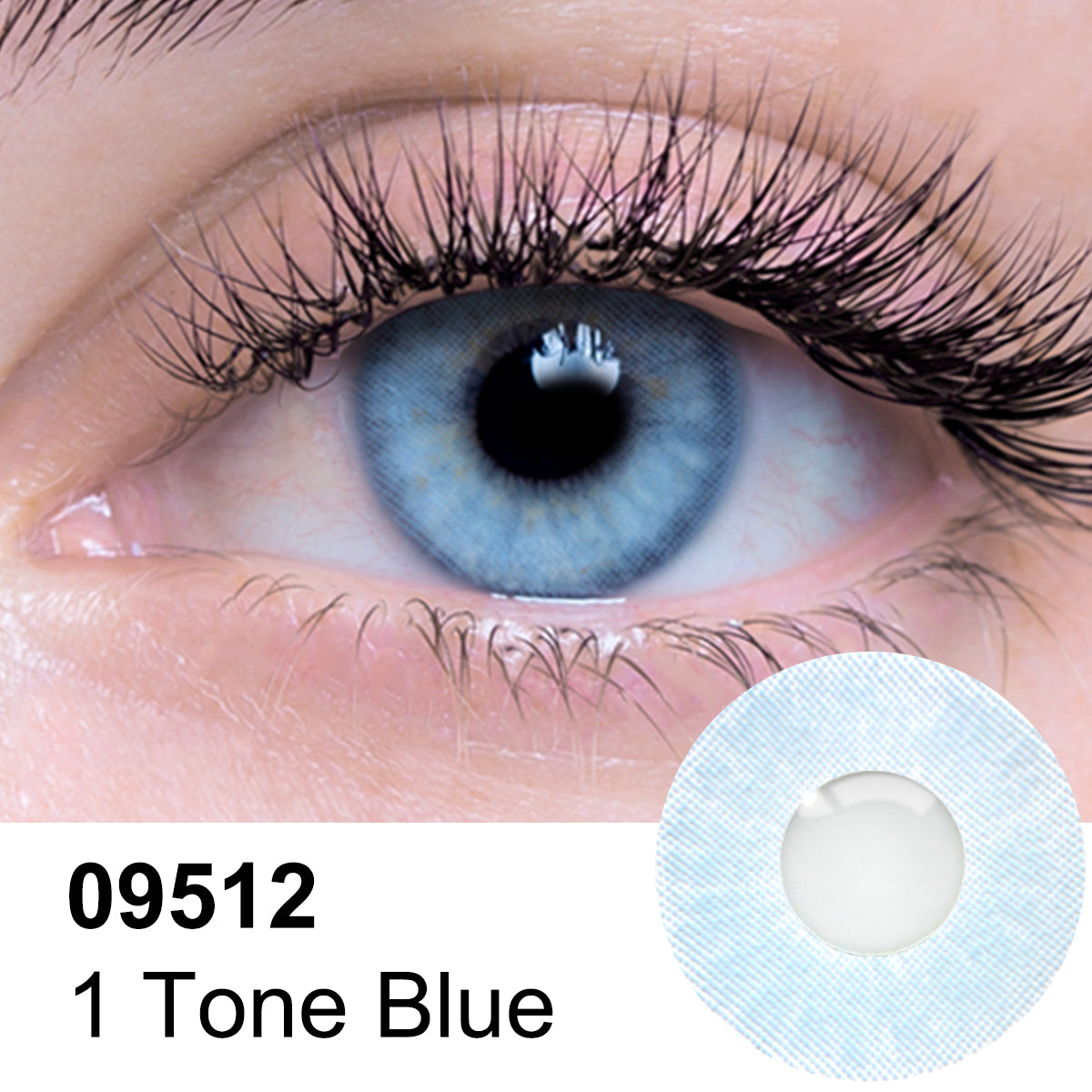 1 Tone Blue Contact Lenses