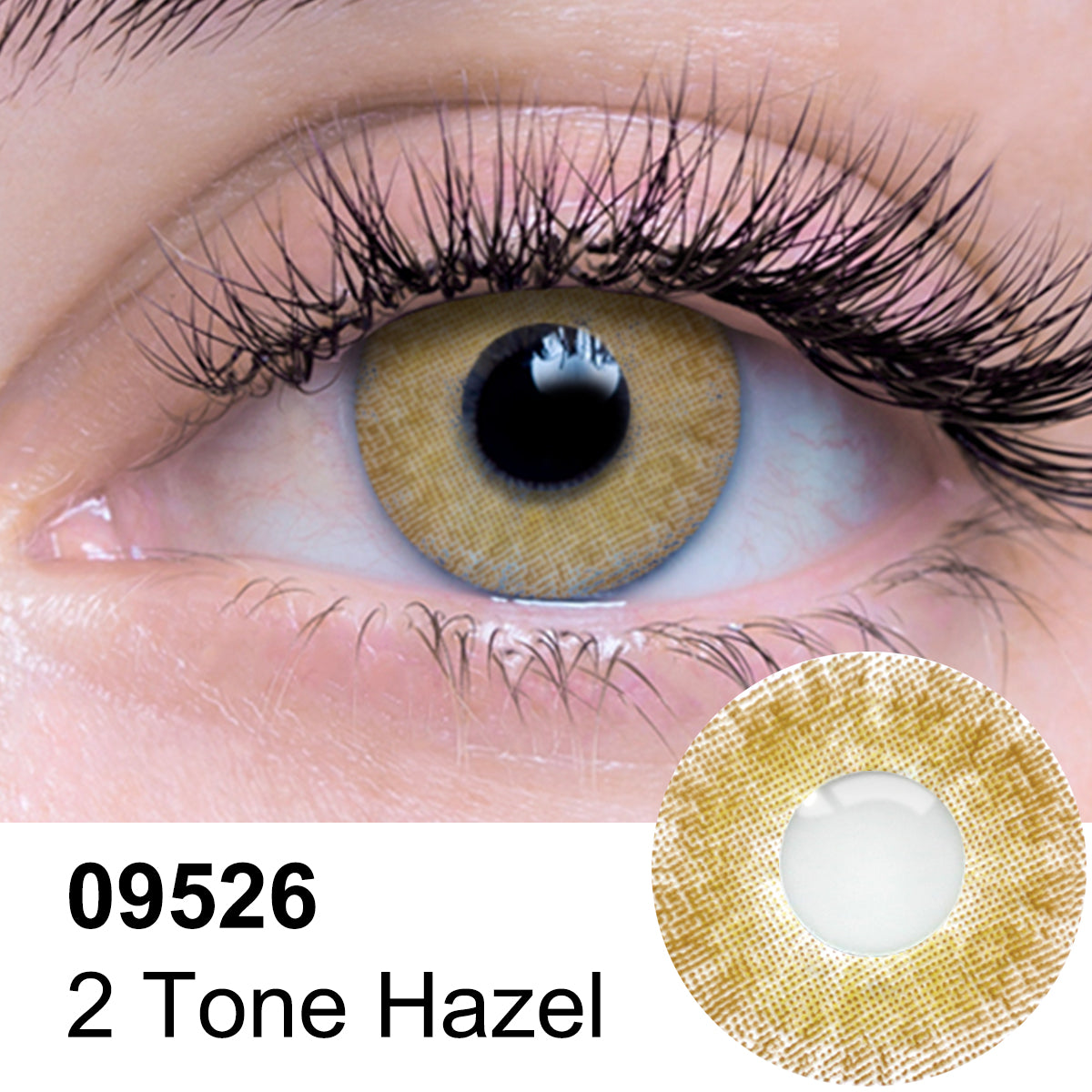 2 Tone Hazel Contact Lenses